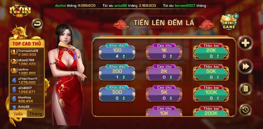 Game bài tiến lên miền Nam dành cho IOS 